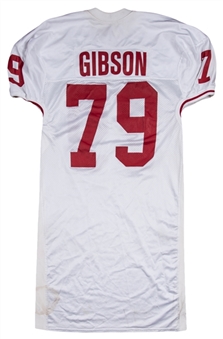 1999 Aaron Gibson Game Used Wisconsin Badgers Rose Bowl Jersey 
